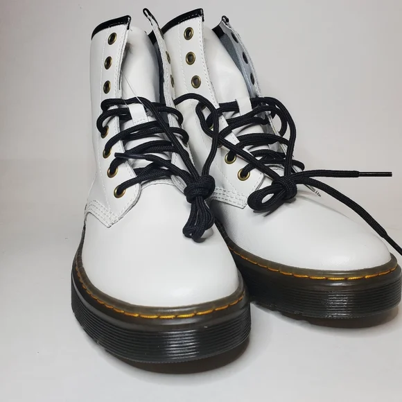 Dr Martens Zavala Boots White Leather Brand New - Picture 3 of 8